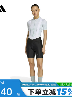 adidas阿迪达斯自行车紧身裤2026春女山地公路骑行黑色短裤KB9575