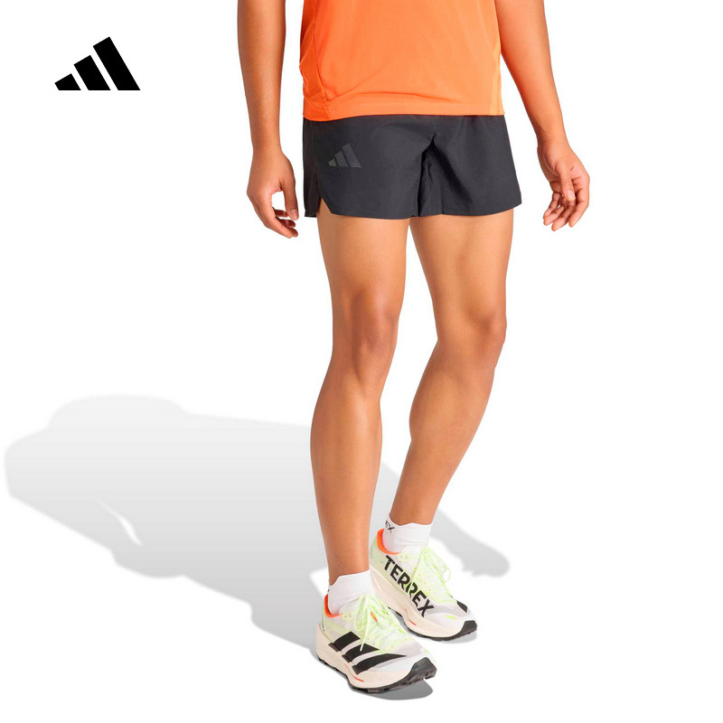 adidas阿迪达斯运动健身五分裤中裤夏男子跑步透气梭织短裤KE5015