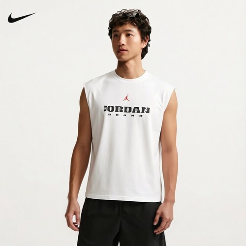 Nike耐克背心男夏季篮球训练印花透气速干无袖运动T恤 IF3132-133