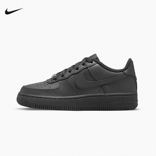 Nike耐克女鞋AIR FORCE 1黑色空军一号大童运动鞋板鞋DH2920-001