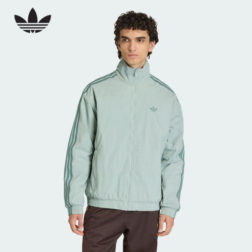 adidas阿迪达斯三叶草FIREBIRD足球风立领夹克2026春男外套KQ9496