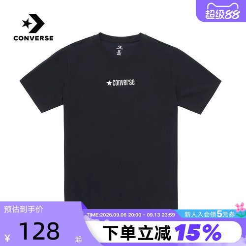 Converse匡威26夏季男女潮流运动短袖宽松百搭休闲T恤 UCJ782-023