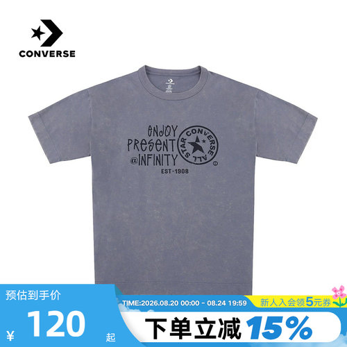 Converse匡威2026夏季男女情侣款运动休闲宽松短袖T恤 UCJ755-G6M