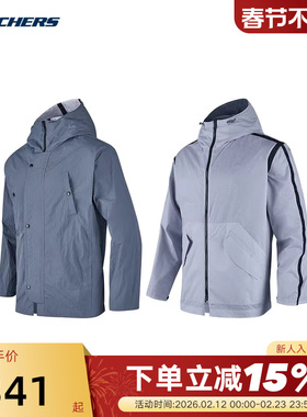 Skechers斯凯奇男女款双面穿连帽夹克上衣外套 P324U010/02GB