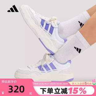 SHUFFLE休闲鞋 KH9026 2026夏女LITE adidas阿迪达斯网球风运动鞋