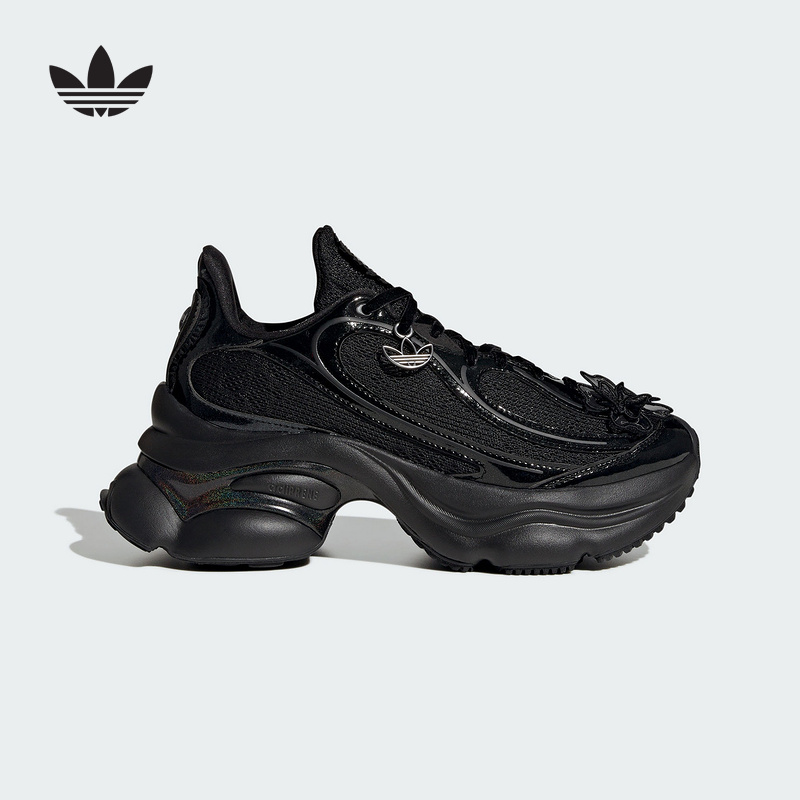 adidas阿迪达斯三叶草「浮蝶鞋」25秋女OZVENUZ厚底运动鞋 HQ2677