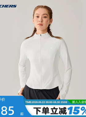 Skechers斯凯奇2026夏季新品女士时尚休闲针织外套 P226W001/0019