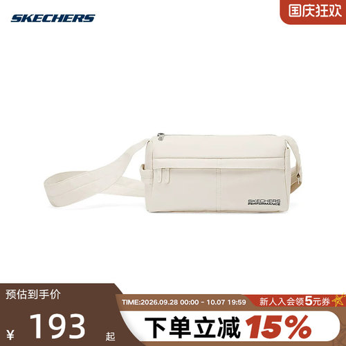 SKechers斯凯奇男女包轻巧便携运动包百搭休闲单肩斜挎包P125U006
