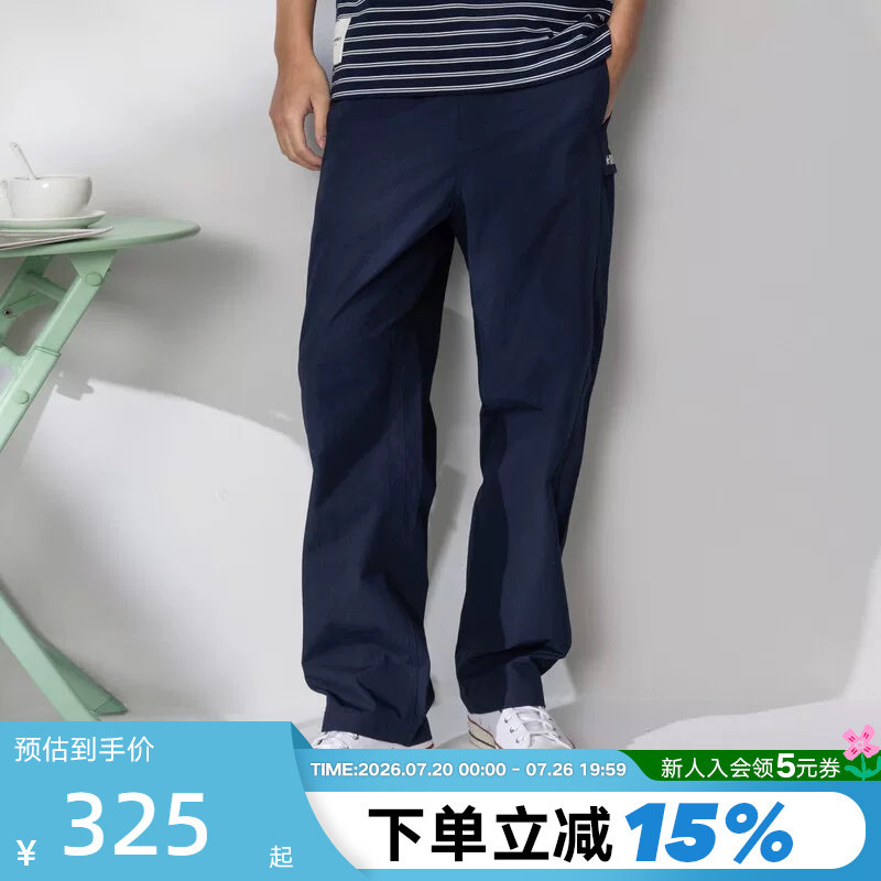 Converse匡威26夏男子运动裤直筒休闲裤宽松梭织长裤 MCJ790-695