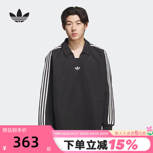 POLO衫 KF9602 秋男女橄榄球RUGBY adidas阿迪达斯三叶草长袖