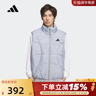 KC2755 棉服秋冬男加衬马甲背心 adidas阿迪达斯篮球无袖 拉链款
