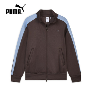 PUMA彪马MUSINSA联名撞色T7复古夹克2026夏女针织外套 638015-13