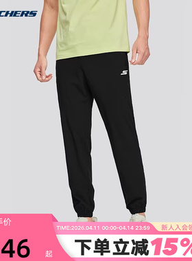 Skechers斯凯奇26夏男女凉感休闲束脚裤宽松舒适运动长裤P224M106