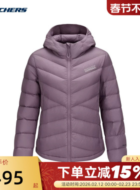 斯凯奇秋冬女士羽绒服舒适保暖御寒防泼水外套P425W185/03U6