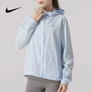 薄款 Nike耐克女子跑步夹克25夏季 防泼水可收纳梭织运动外套HQ0651