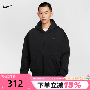 耐克男子篮球连帽衫 THERMA FIT宽松加绒保暖卫衣IO3690 010 冬新款