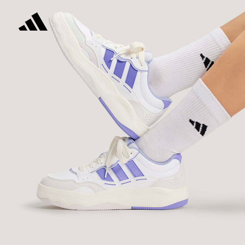 adidas阿迪达斯网球风运动鞋2026夏女LITE SHUFFLE休闲鞋 KH9026