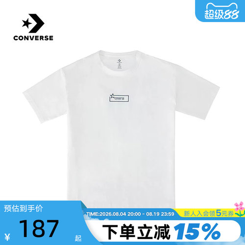 Converse匡威2026夏男士运动短袖亲肤透气圆领T恤衫 MCJ785-W70