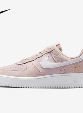 耐克女鞋2026春季AF1空军一号翻毛皮粉紫金钩厚底板鞋 IQ9964-600