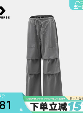 Converse匡威女款运动休闲长裤百搭潮流直筒裤工装裤 WCJ686-G6M