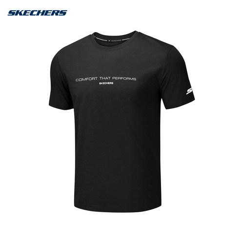 Skechers斯凯奇2026夏季男士舒适运动短袖休闲针织T恤衫 P226M089