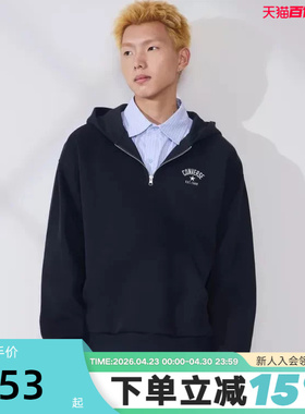 Converse匡威26春男女休闲套头衫宽松舒适连帽卫衣 UCJ405-GHM