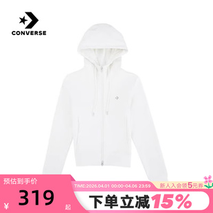 Converse匡威秋冬新品 卫衣外套针织连帽开衫 WCJ132 W2Y 女短款