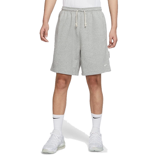 Nike耐克男子针织短裤夏新款休闲运动裤灰色宽松五分裤DQ5713-063