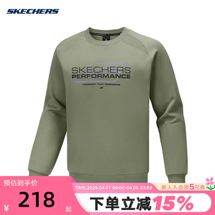 Skechers斯凯奇秋冬男士 01DR 宽松舒适保暖针织套头卫衣P425M083