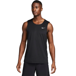 耐克NIKE DRI-FIT READY 男子速干训练黑色运动背心DV9814-010