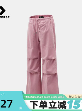 Converse匡威女款运动休闲长裤百搭潮流直筒裤工装裤 WCJ686-PCG