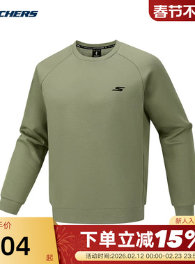 Skechers斯凯奇男士秋冬舒适运动套头衫针织卫衣 P126M007/01DR