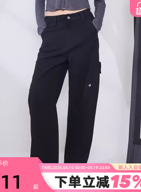 Converse匡威26春季新品多口袋宽松阔腿工装裤女长裤 WCJ431-GHM