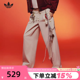 26春女牛仔长裤 KT3138 直筒运动裤 adidas阿迪达斯三叶草马年新年款