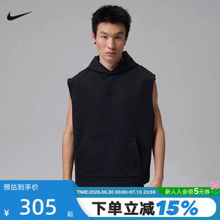 NIKE耐克2026夏季新款男运动休闲美式无袖连帽背心上衣IF3796-010