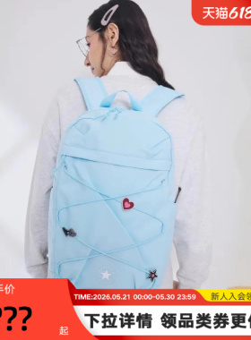 Converse匡威26春季新品趣味徽章休闲背包男女双肩包 UA5856-UHV