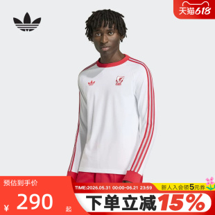 adidas阿迪达斯三叶草利物浦足球文化运动衫春男长袖T恤 JZ2543
