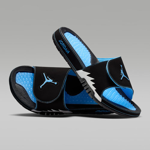 耐克男拖鞋Air Jordan Hydro 5 AJ5黑蓝 人字拖沙滩鞋555501-004