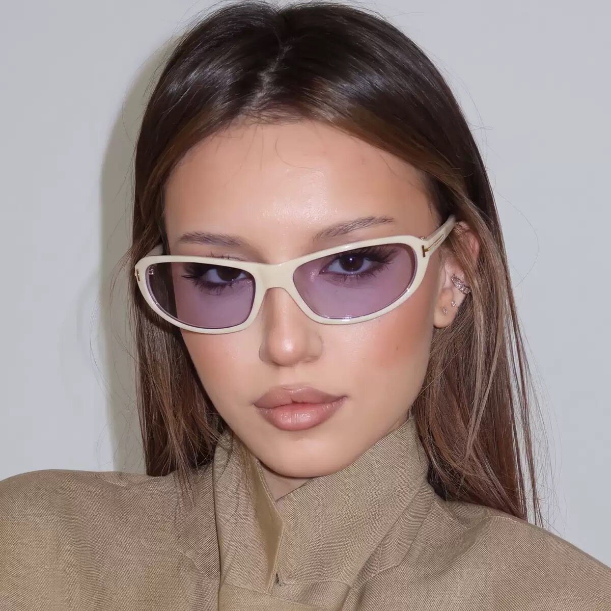 2026新款复古长方形小框防晒墨镜千禧风Y2K太阳眼镜时髦街拍男女