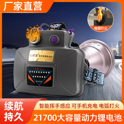 16核头灯强光充电超亮头戴式