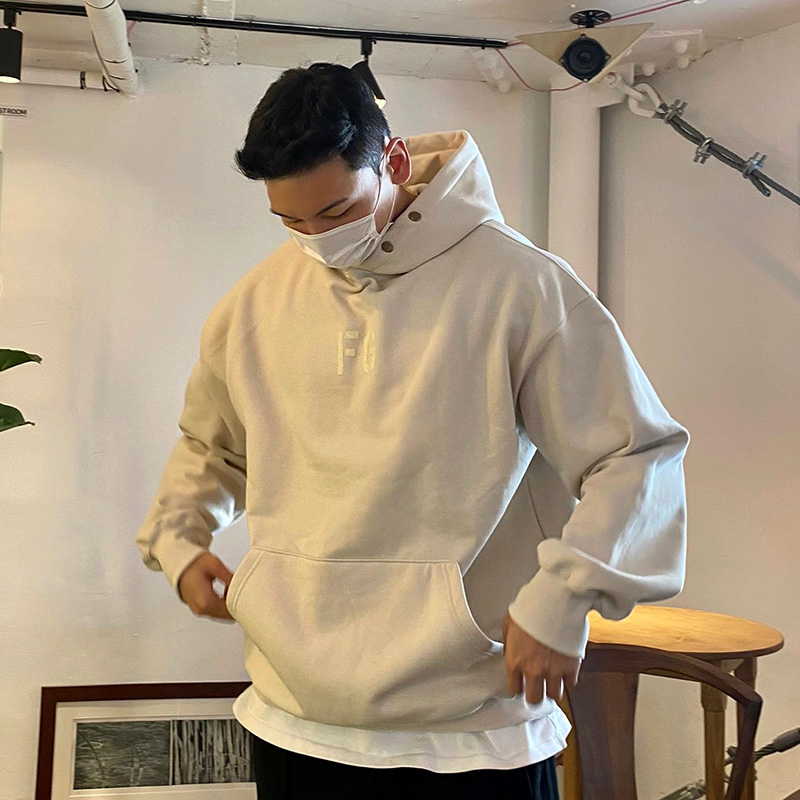 美式连帽衫运动加绒卫衣潮男宽松长袖套头衫秋冬健身房撸铁训练服
