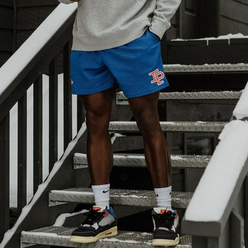ins潮牌运动透气三分男小短裤