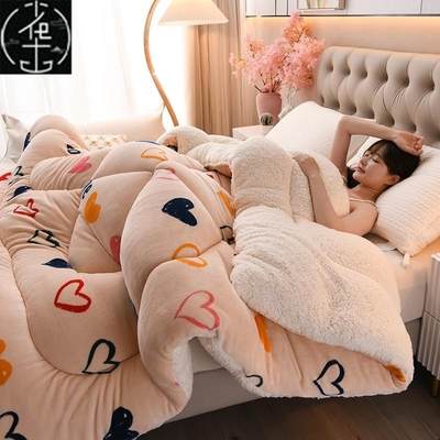 Super warm winter flannel quilt comforter blanket bed duvet