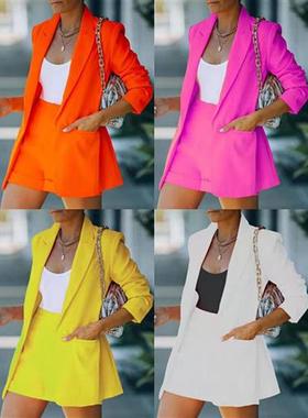 2set Clothes Summer suit jacket blazer pant Shorts For Women