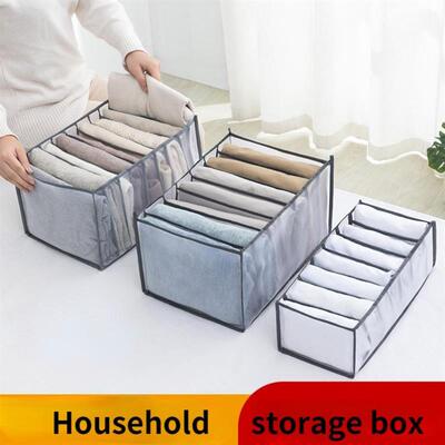 Clothes Organizer Jeans Storage Box Organizer Box Wardrobe C