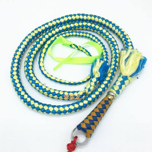 麻绳内置不锈钢链武术表演软鞭