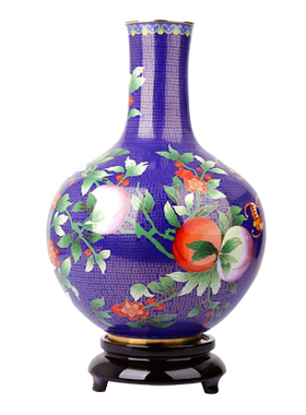 客厅景泰蓝景裕泰铜中式