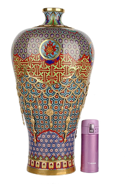 景泰蓝花瓶摆件梅尊公司乔迁开业装饰品商务外事礼品张向东作品