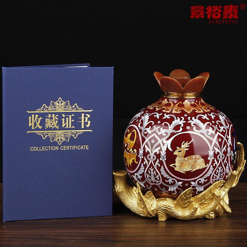 景裕泰铜中式客厅手工艺品