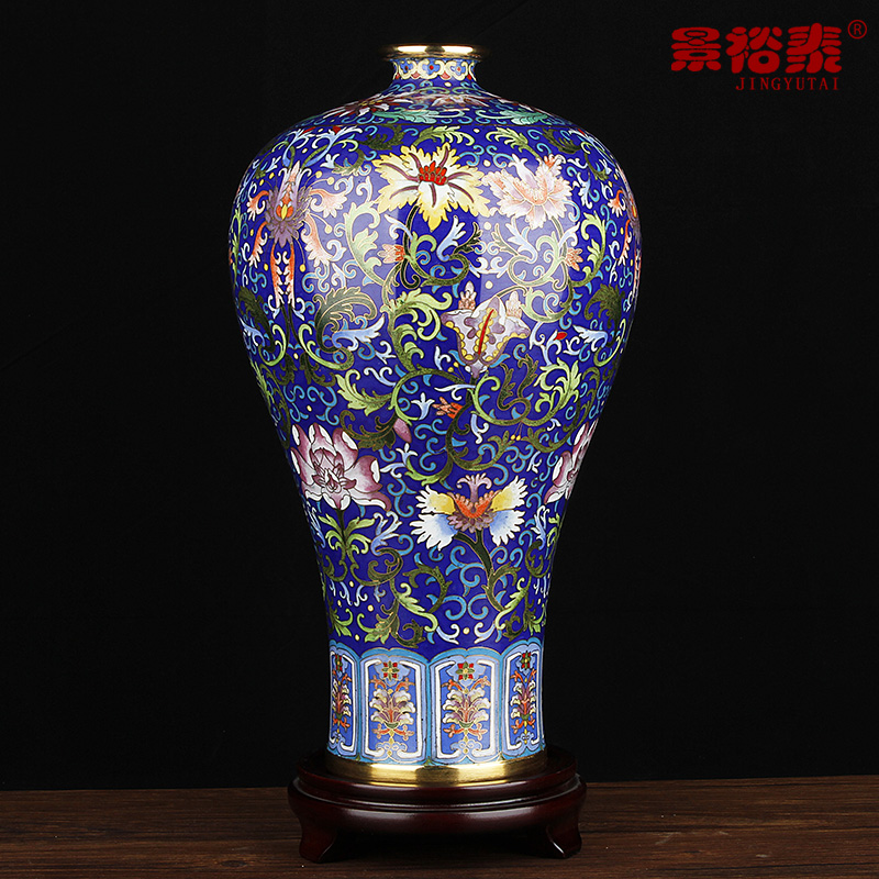 景泰蓝花瓶工艺品摆件家居装饰